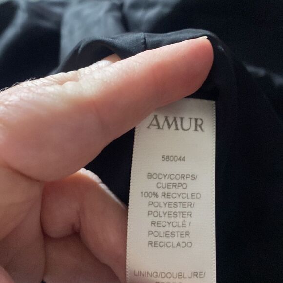 Amur Francesca striped off shoulder satin midi dress 6 Whimsigoth French girl - Picture 4 of 8